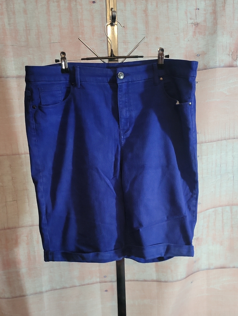 Chico's Cobalt Blue Cuffed Shorts